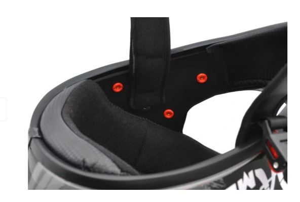 Atv akčný set: Helma racing TATAN bielo čierna L (59-60) + rukavice a okuliare