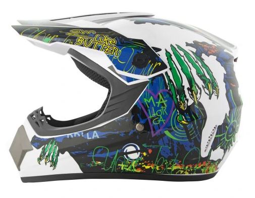 Helma racing MONSTER  bílá M (57-58)
