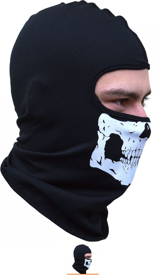 Moto kukla černá bavlněná UNI