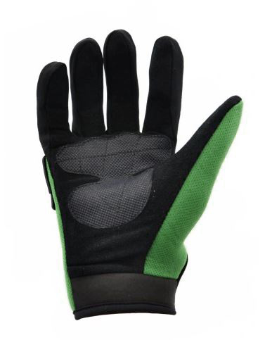 Moto cross atv rukavice detské M (17-18 cm) zelená