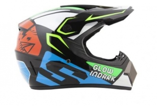 helma ATV - cross  GLOW IN DARK M (57-58)