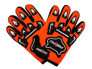 Moto rukavice oranžové - junior/dospelý S (21-22 cm) - atv moto cross